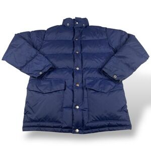 Vintage 80s Spiegel Navy Blue Down Feather Puffer Jacket Size Small Unisex